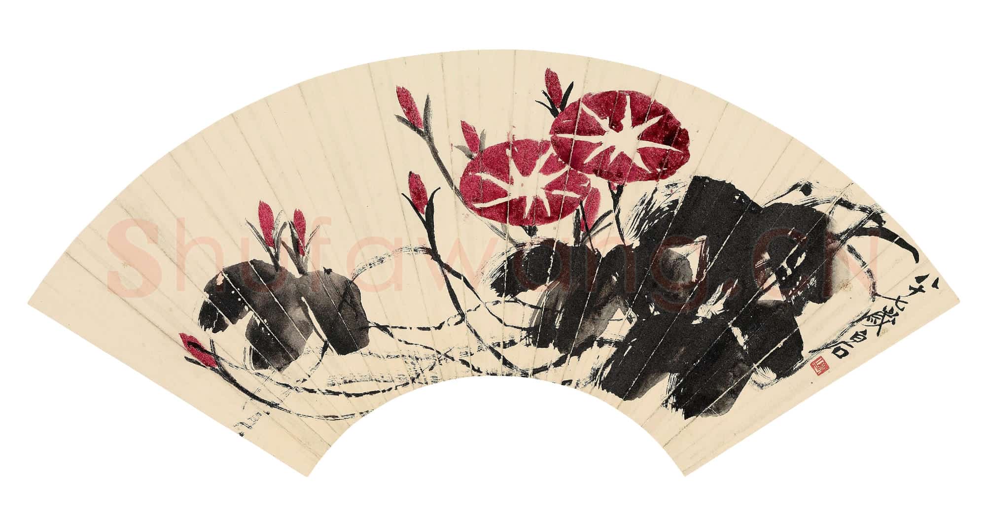 齐白石 牵牛花-02