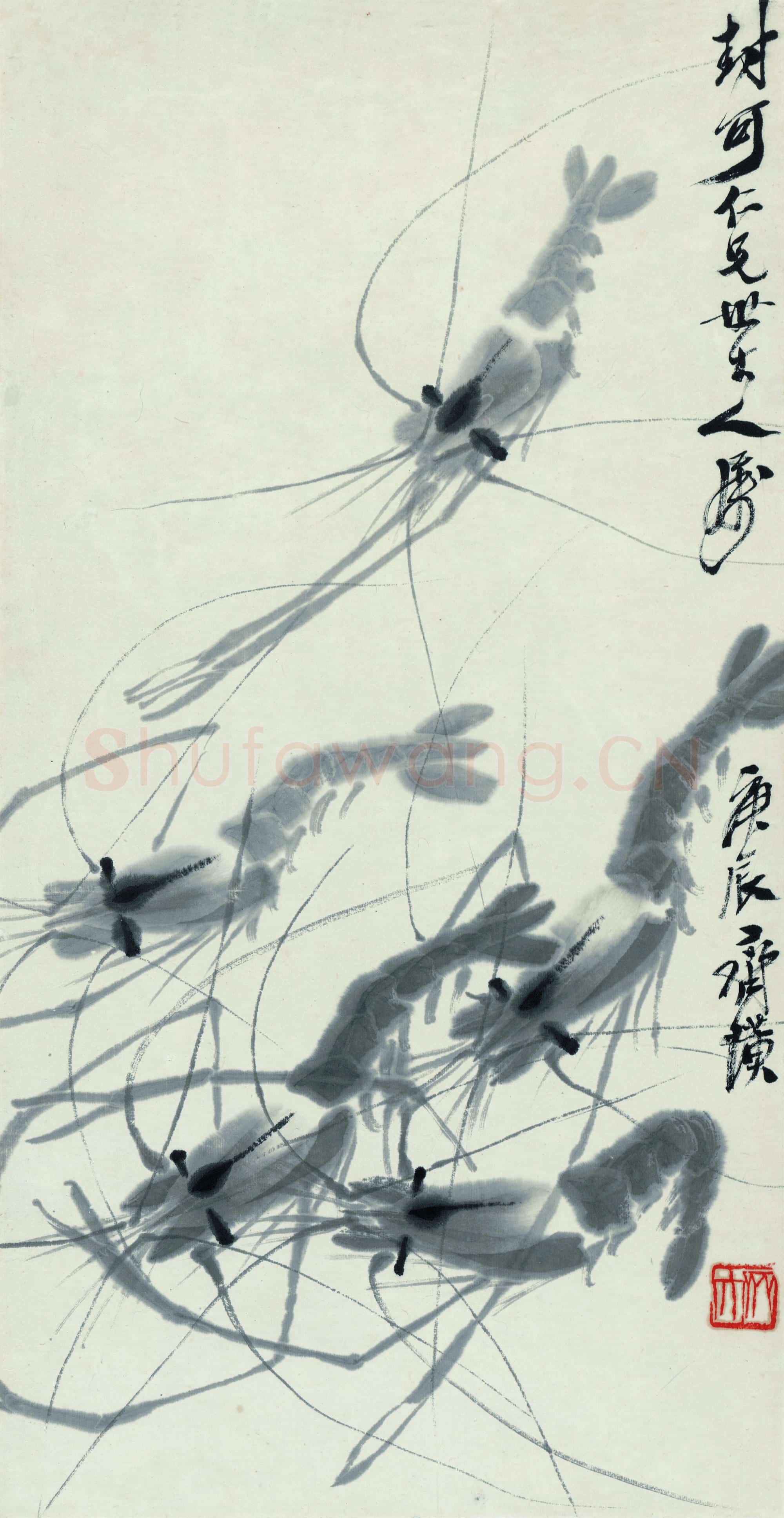 齐白石 虾-04