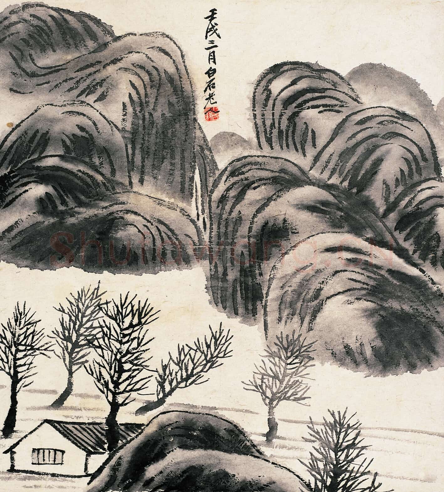 近现代 齐白石 国画作品精选-557