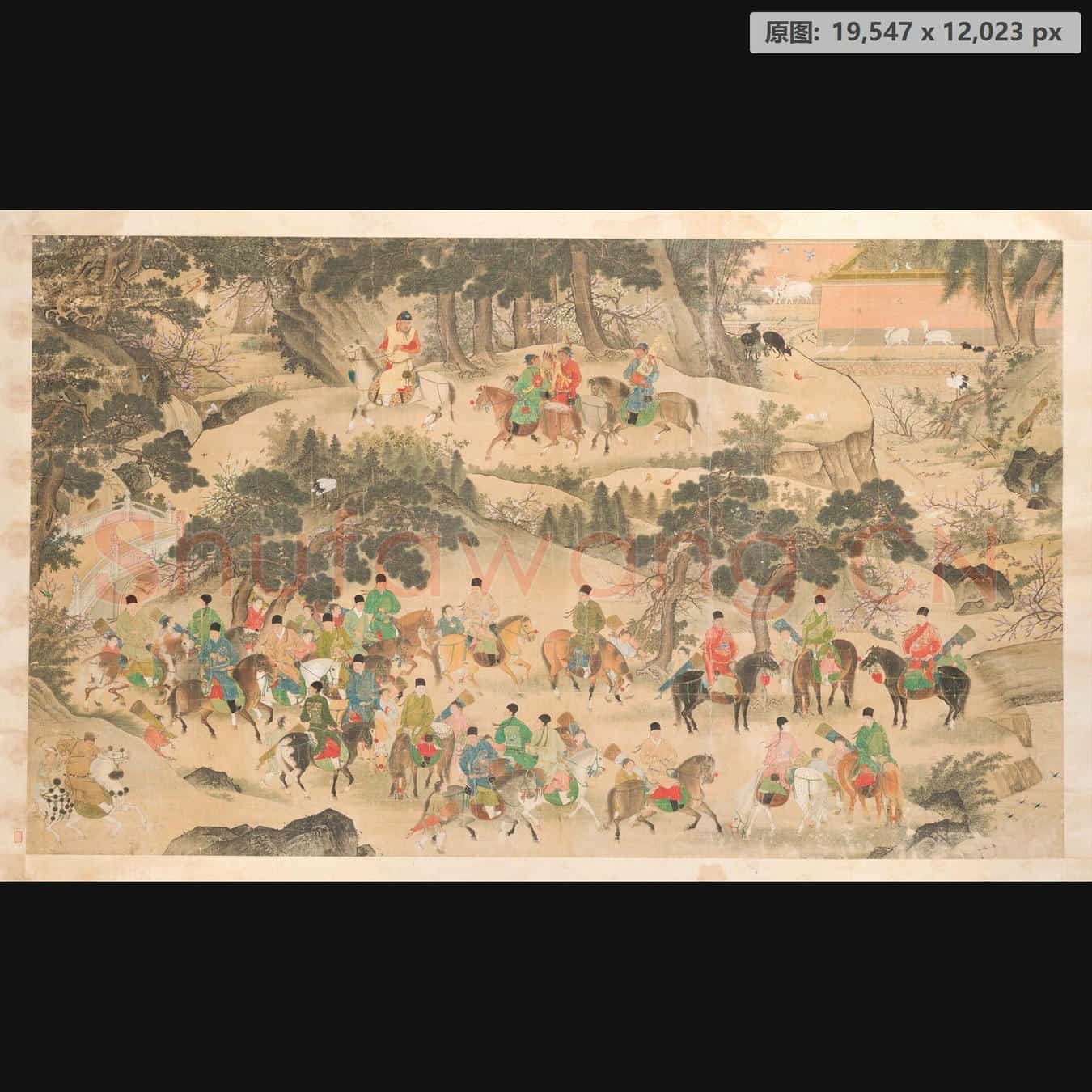 明 佚名 宣宗行乐图轴
