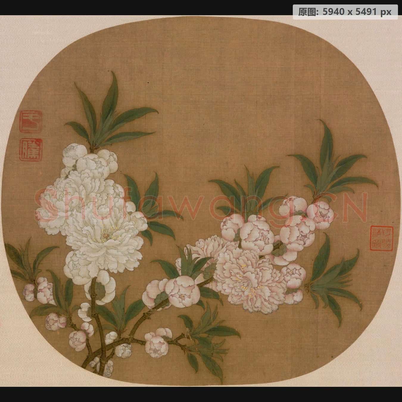 南宋 佚名 碧桃图页
