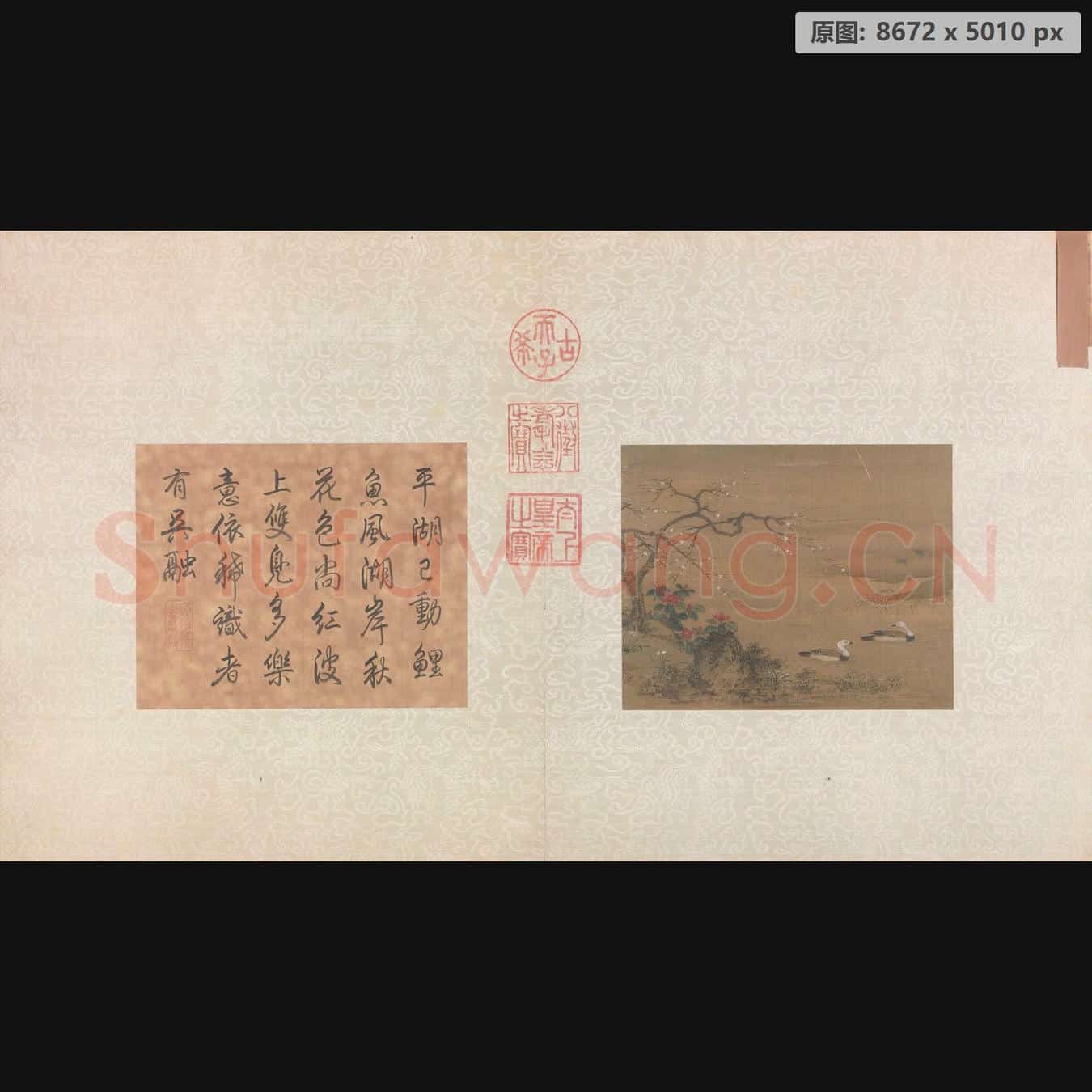 南宋 佚名 寒塘凫侣图页