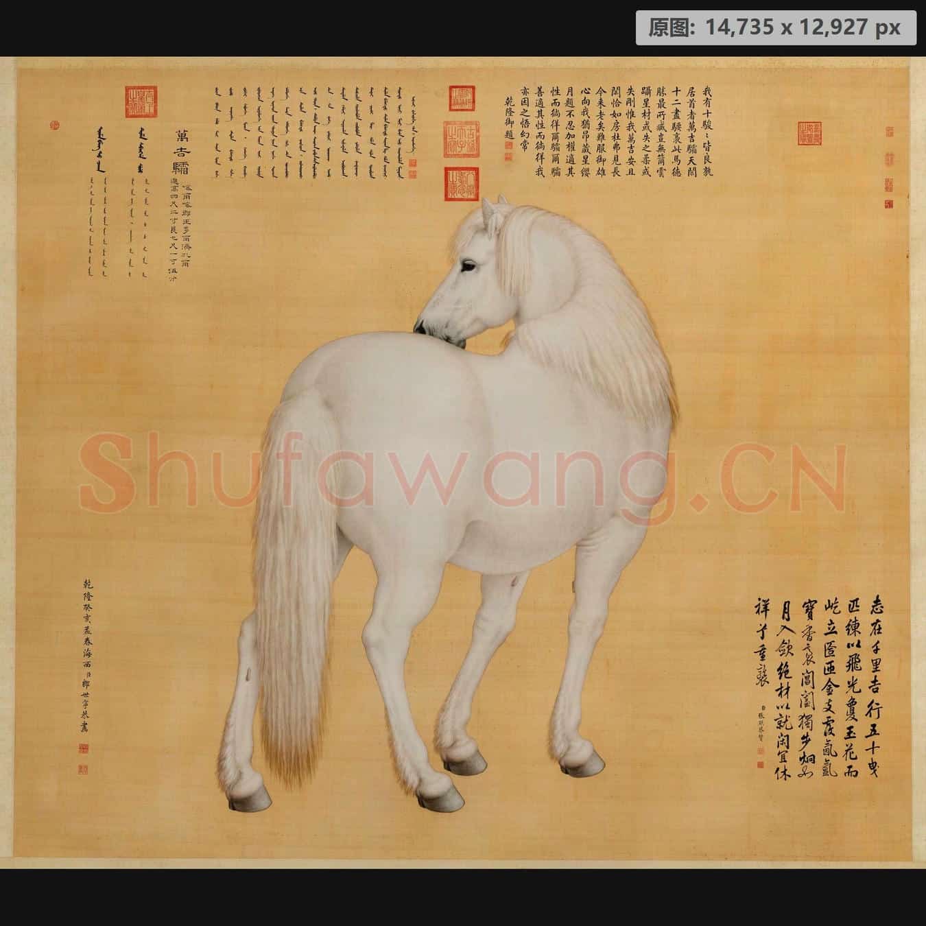清 郎世宁 万吉骦轴