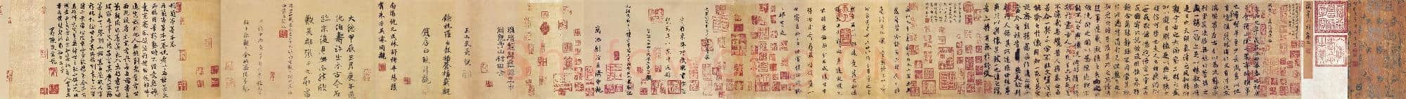 唐代 褚遂良 摹《褚摹兰亭序》长卷 纸本 行书 北京故宫博物院藏