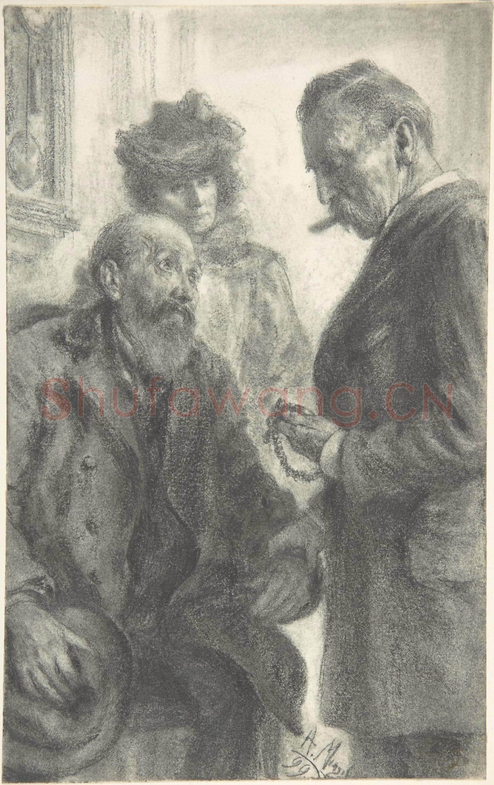 Adolph Menzel-Doctor and Patient.tif