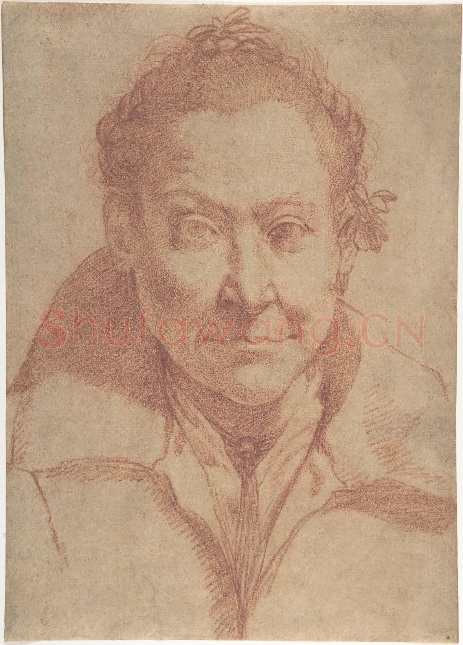 Agostino Carracci-Bust-Length Portrait of a Woman Bust-Length Study of a Girl.tif