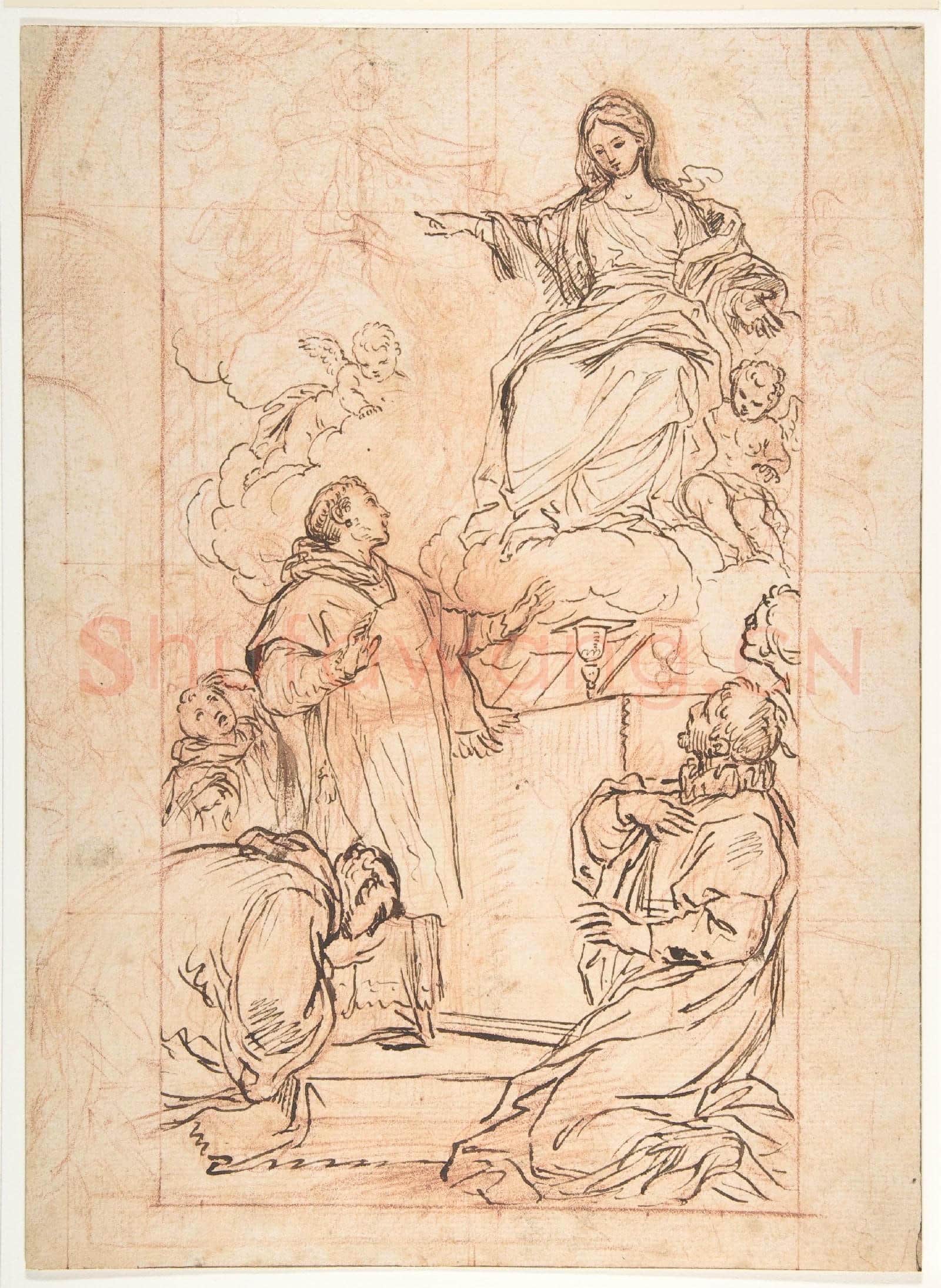 Agostino Masucci-The Virgin Appearing at Mass.tif