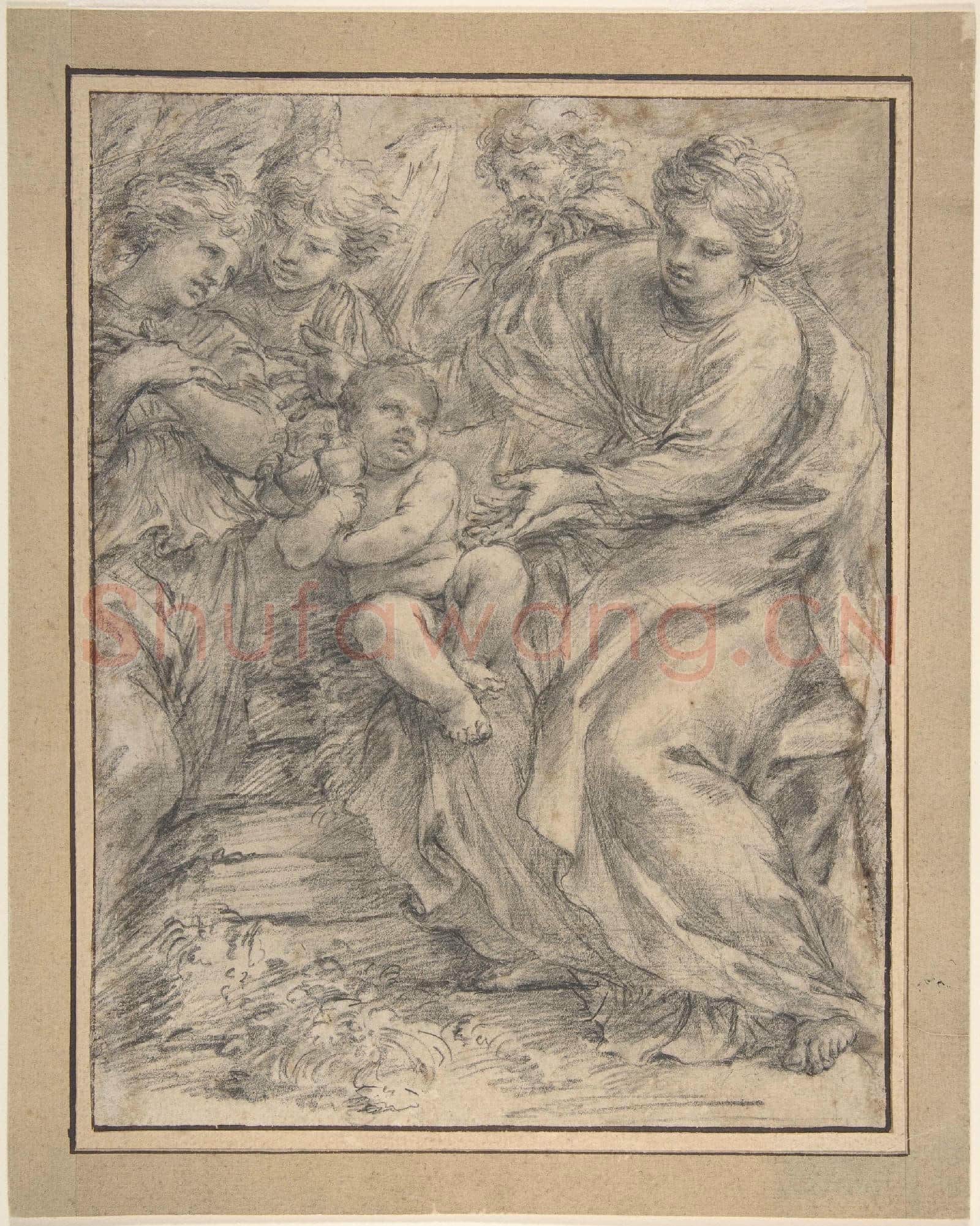 Alessandro Algardi-The Holy Family with Two Angels.tif