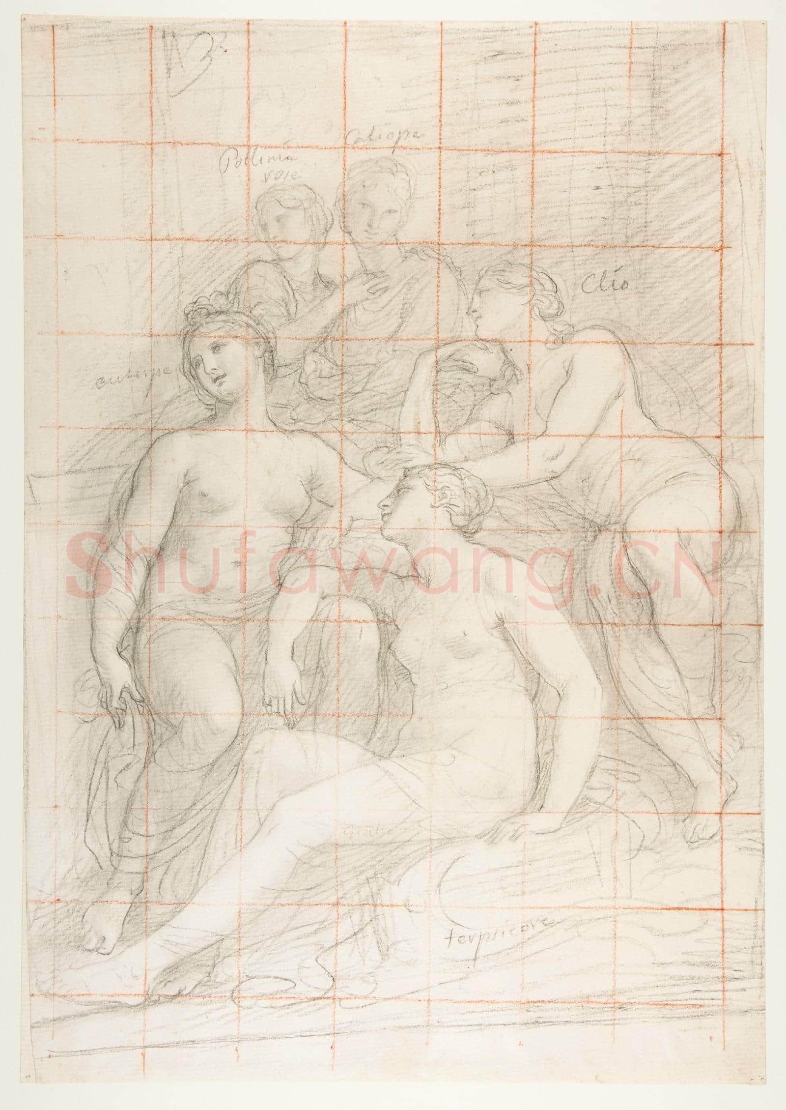 Andrea Appiani-The Muses Euterpe, Polyhymnia, Calliope, Clio, and Terpsichore.tif