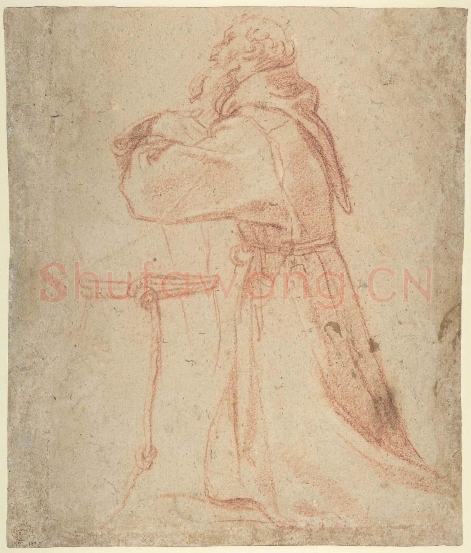 Annibale Carracci-Studies for a Figure of Saint Francis Kneeling in a Three-Quarter.tif