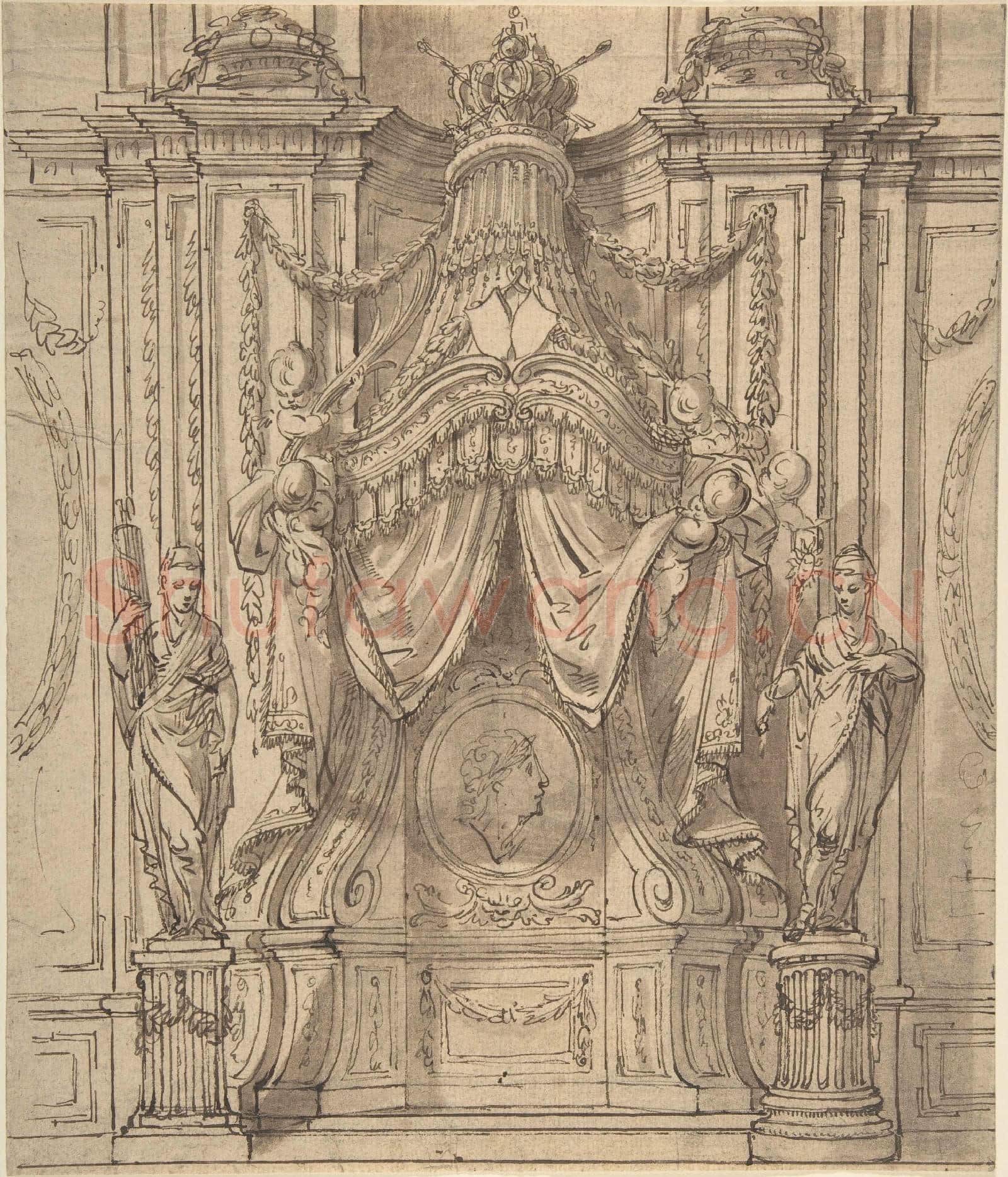Anonymous-Drawing for a Palace Decoration.tif