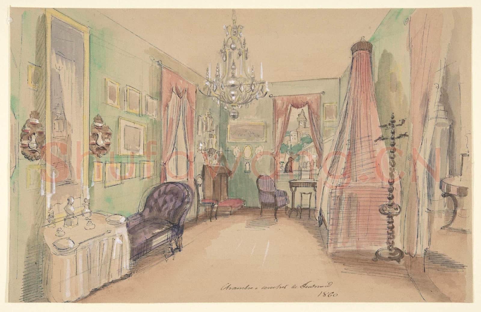 Anonymous-Drawing of an Interior Bedroom.tif