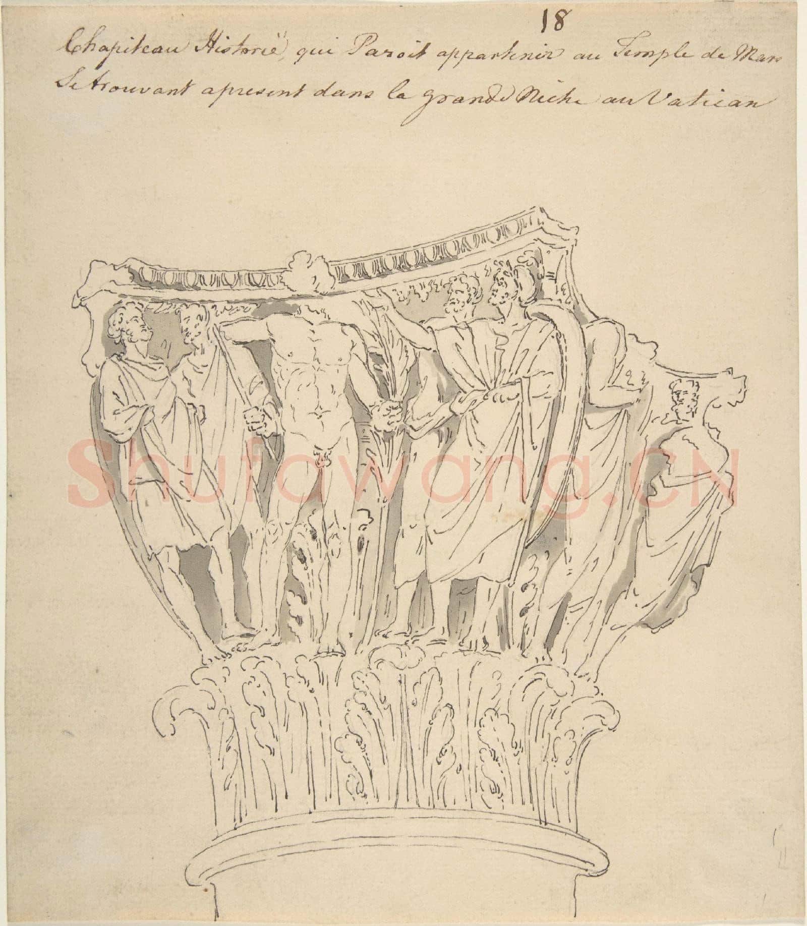 Anonymous-Drawing of Capital from the Vatican.tif