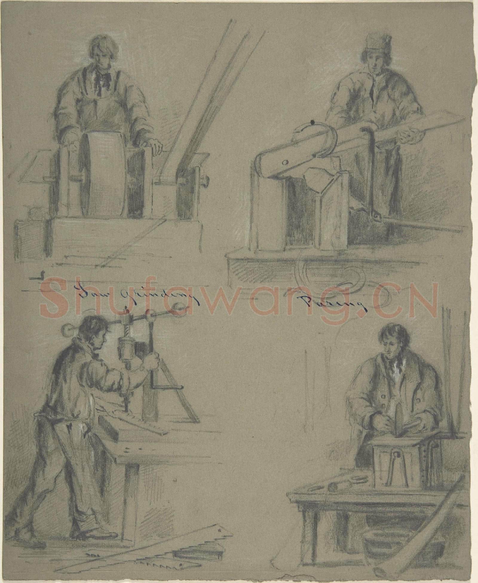 Anonymous-Four drawings showing the manufacture of saws.tif