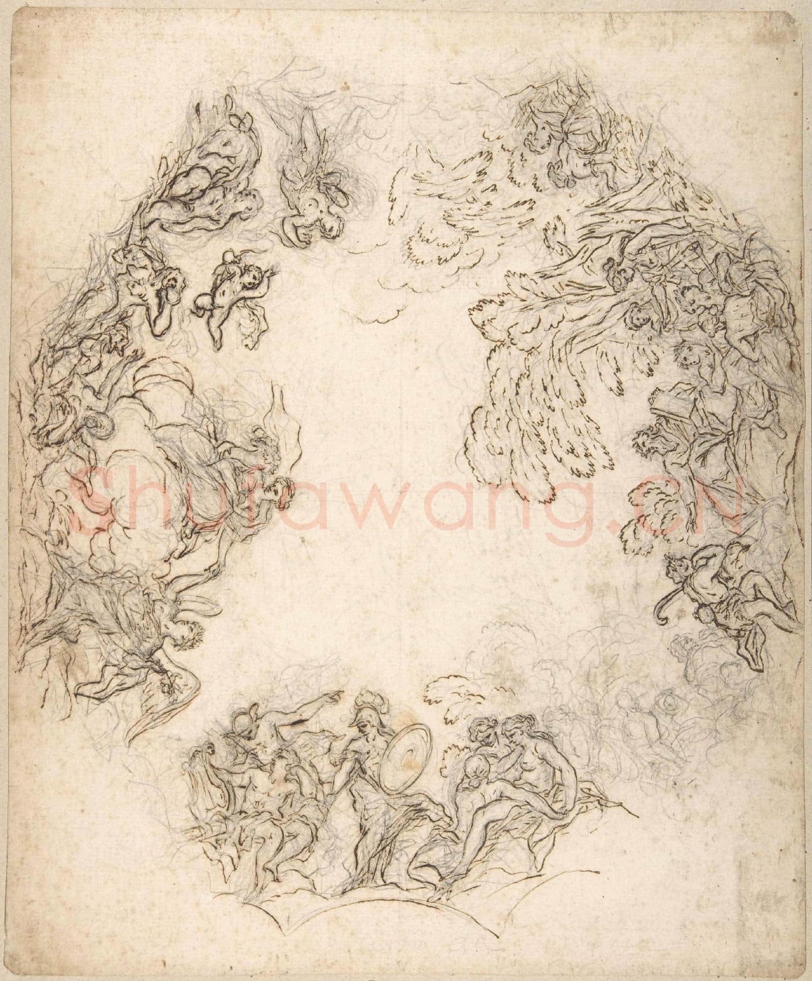 Anton Domenico Gabbiani-Design for a Ceiling Decoration.tif