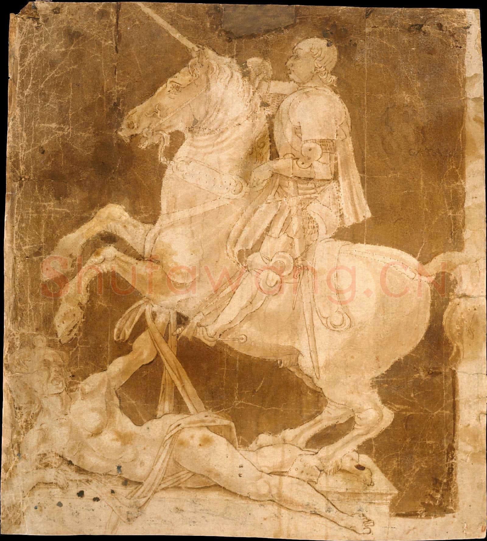 Antonio Pollaiuolo-Study for an Equestrian Monument.tif