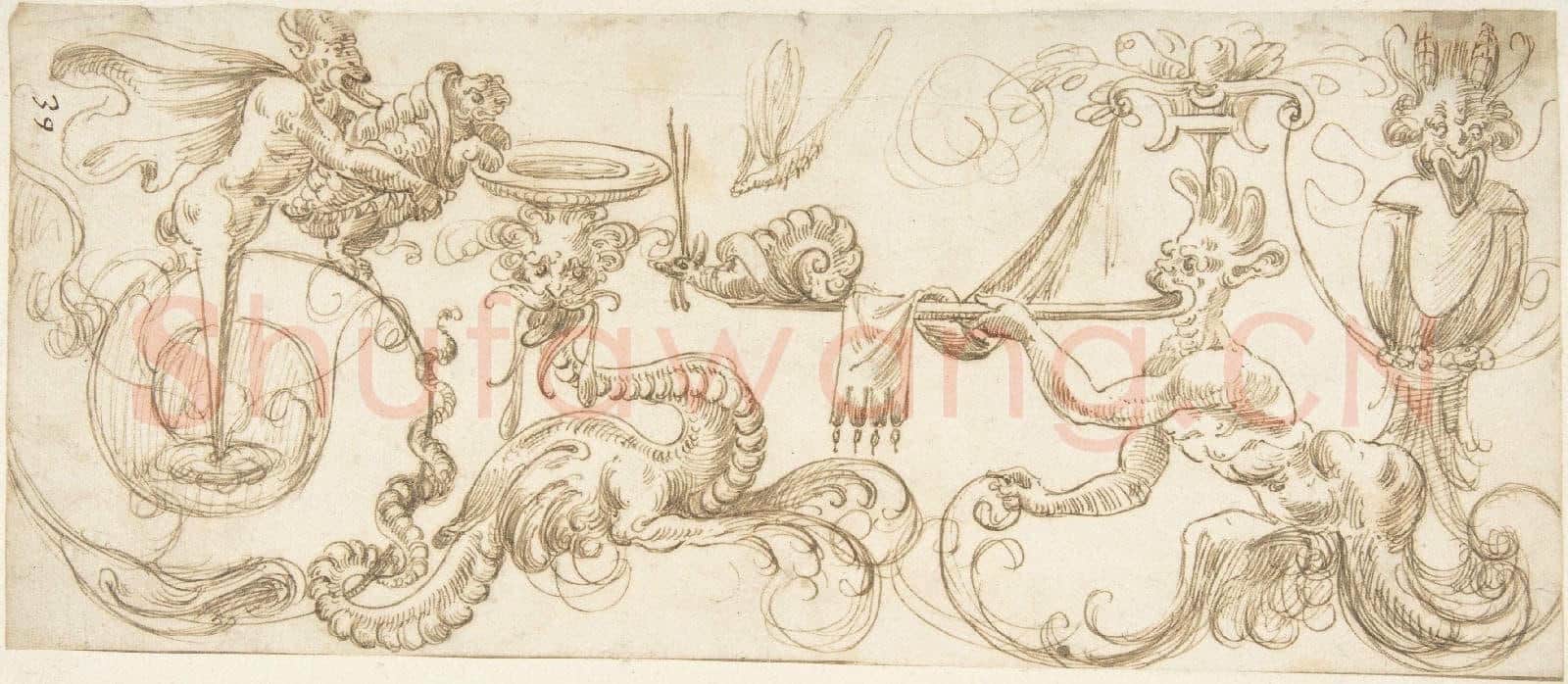 attributed to Andrés de Melgar-Term Holding Turtle over Dragon.tif
