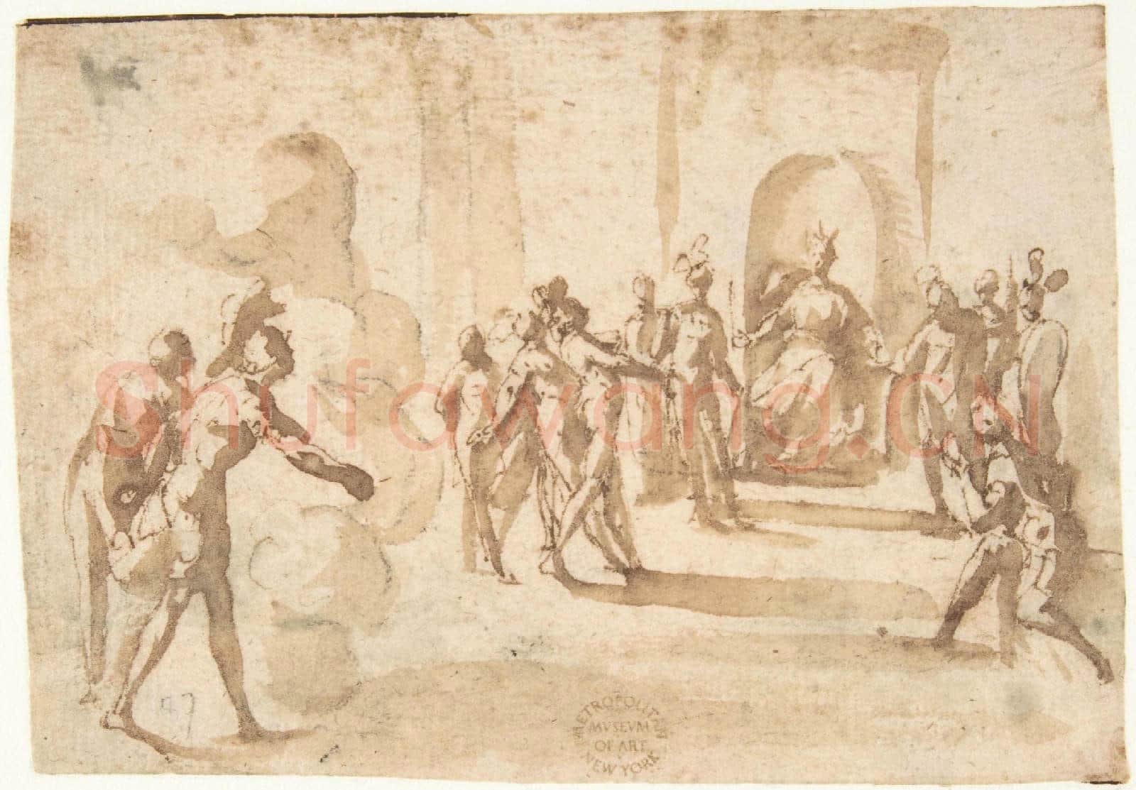 attributed to Francesco Allegrini-Aeneas and Achates Entering Dido's Palace.tif