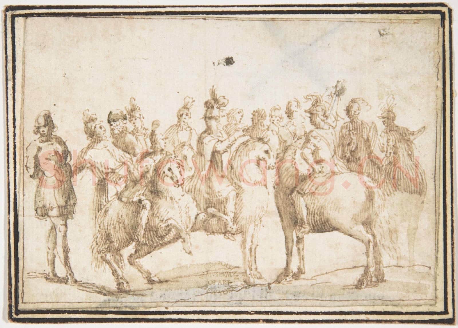 attributed to Francesco Allegrini-Group of Horsemen.tif