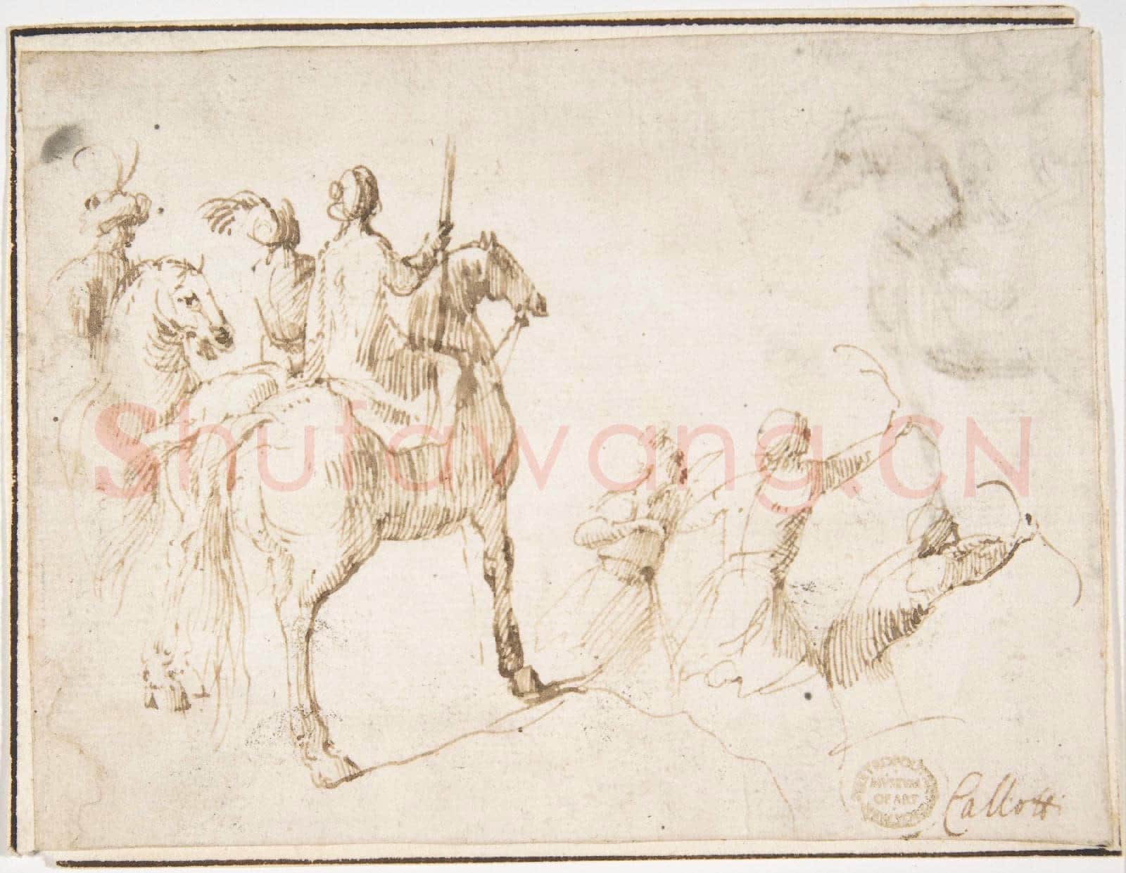 attributed to Francesco Allegrini-Horsemen and Archers.tif