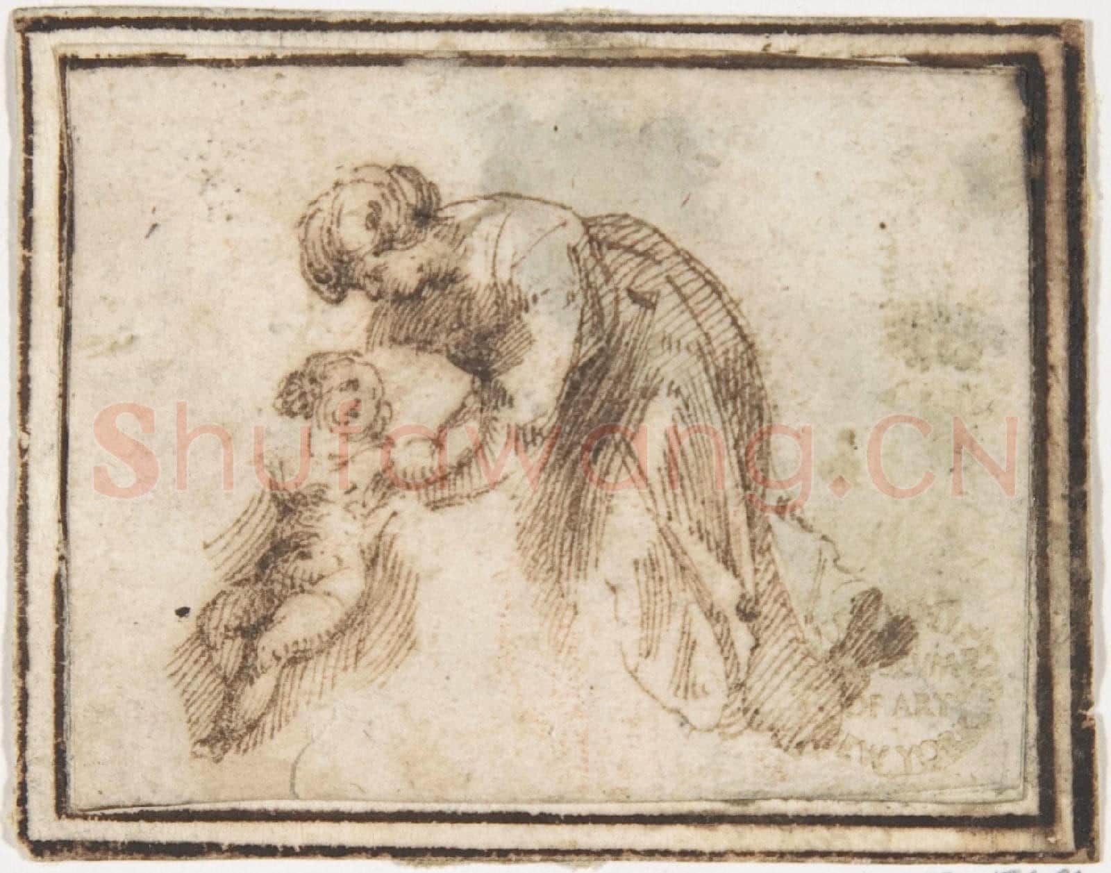 attributed to Francesco Allegrini-Mother and Child.tif