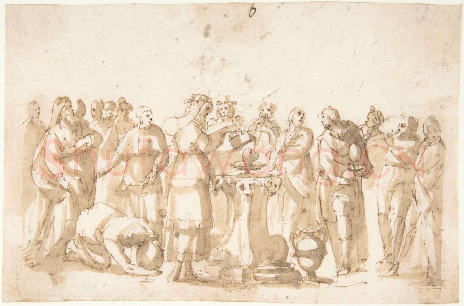 attributed to Francesco Allegrini-Scene of Sacrifice.tif