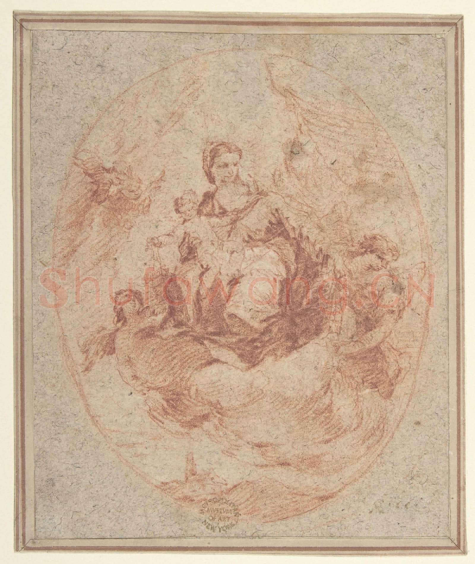 Attributed to Francesco Guardi-The Virgin and Child Holding Scapulars.tif