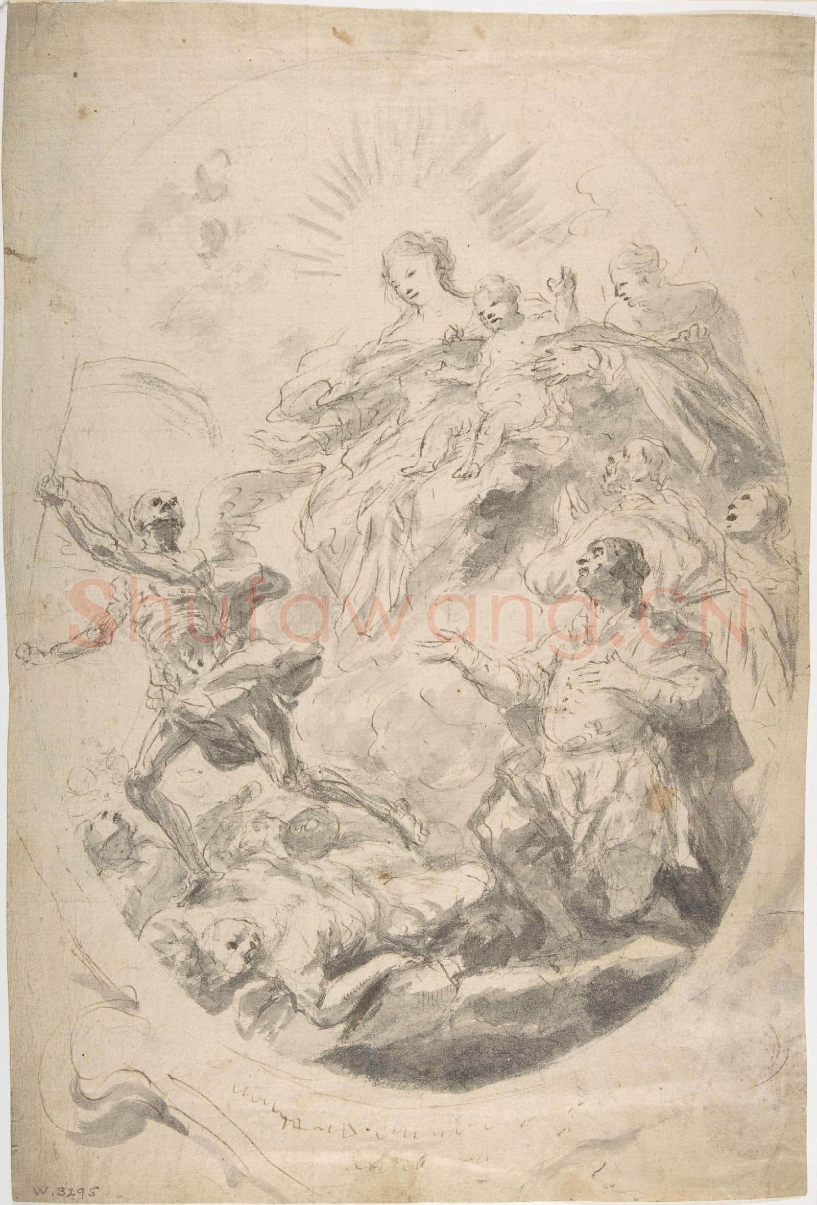 attributed to Geronimo Cenatiempo-The Virgin and Child Intervening for Victims.tif