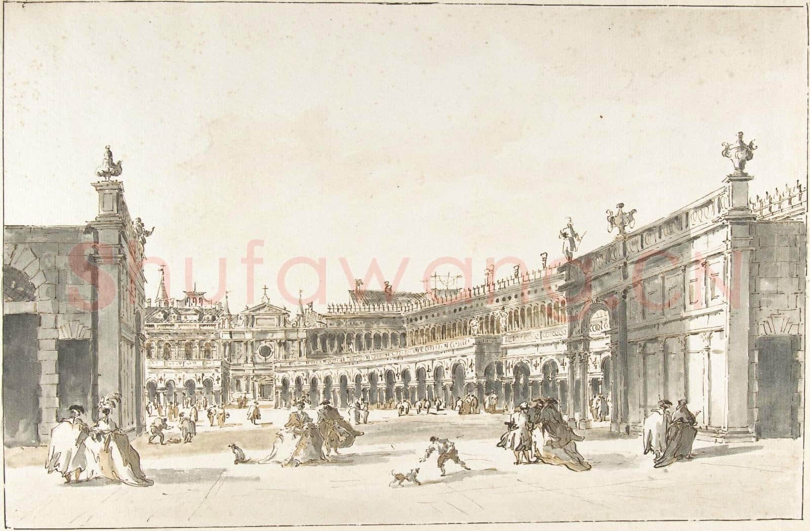 Attributed to Giacomo Guardi-Piazza San Marco Decorated for the Festa della Sensa.tif