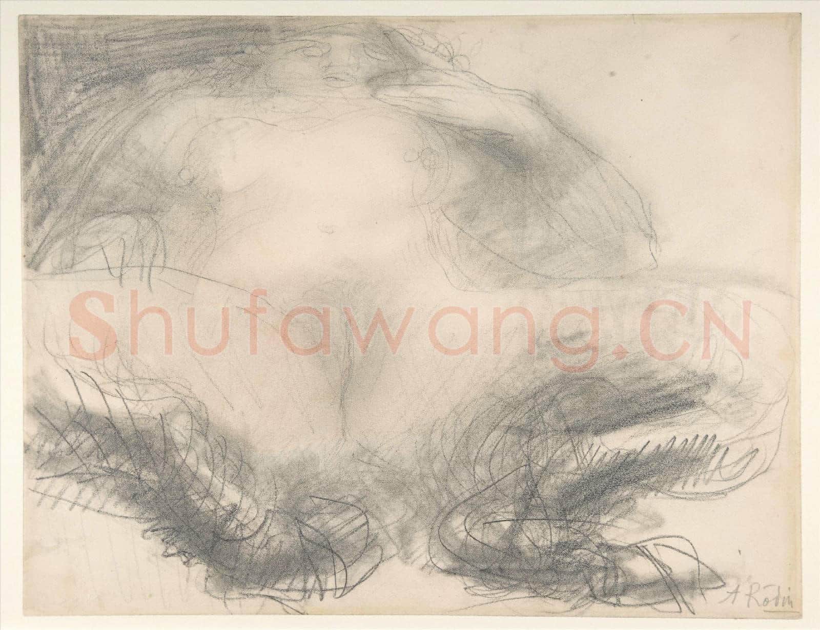 Auguste Rodin-Study of a nude female figure(Satyress).tif