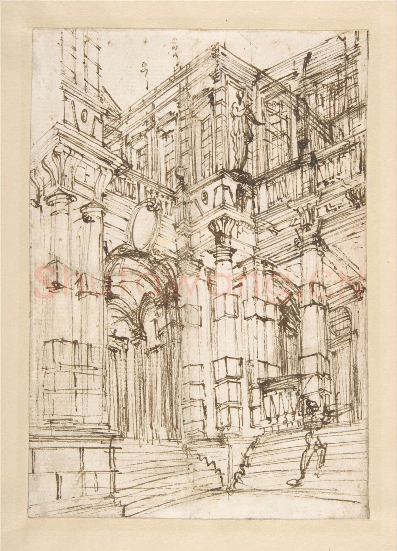 Baldassare Tommaso Peruzzi-Design for the Right-hand Section.tif