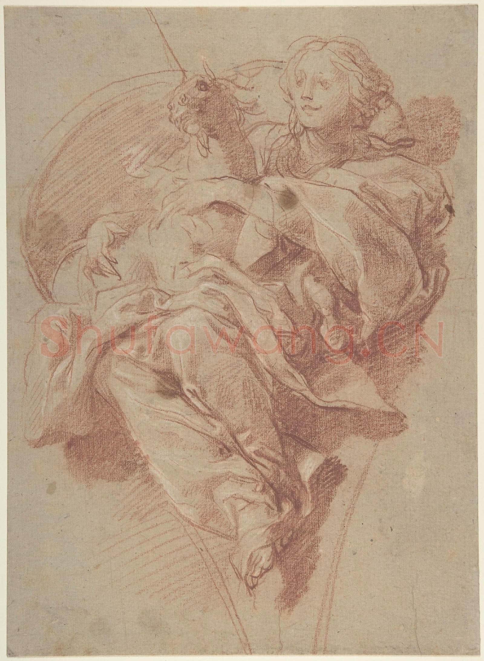 Baldassarre Franceschini-Allegorical Figure of Purity with a Unicorn.tif