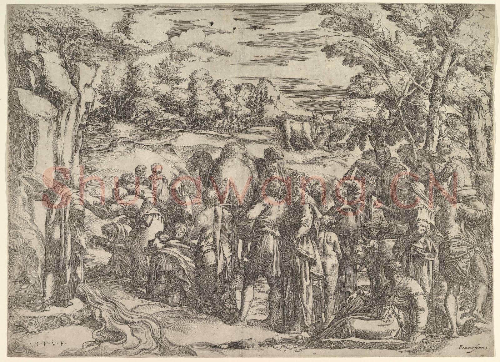 Battista Franco-Moses Drawing Water from the Rock.tif