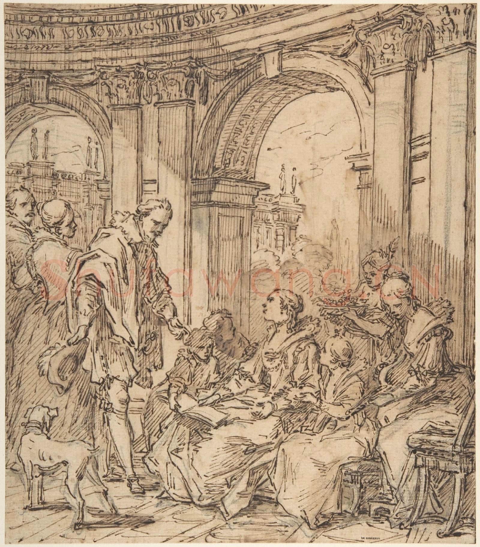 Carle(Charles André)Vanloo-La Conversation espagnole.tif