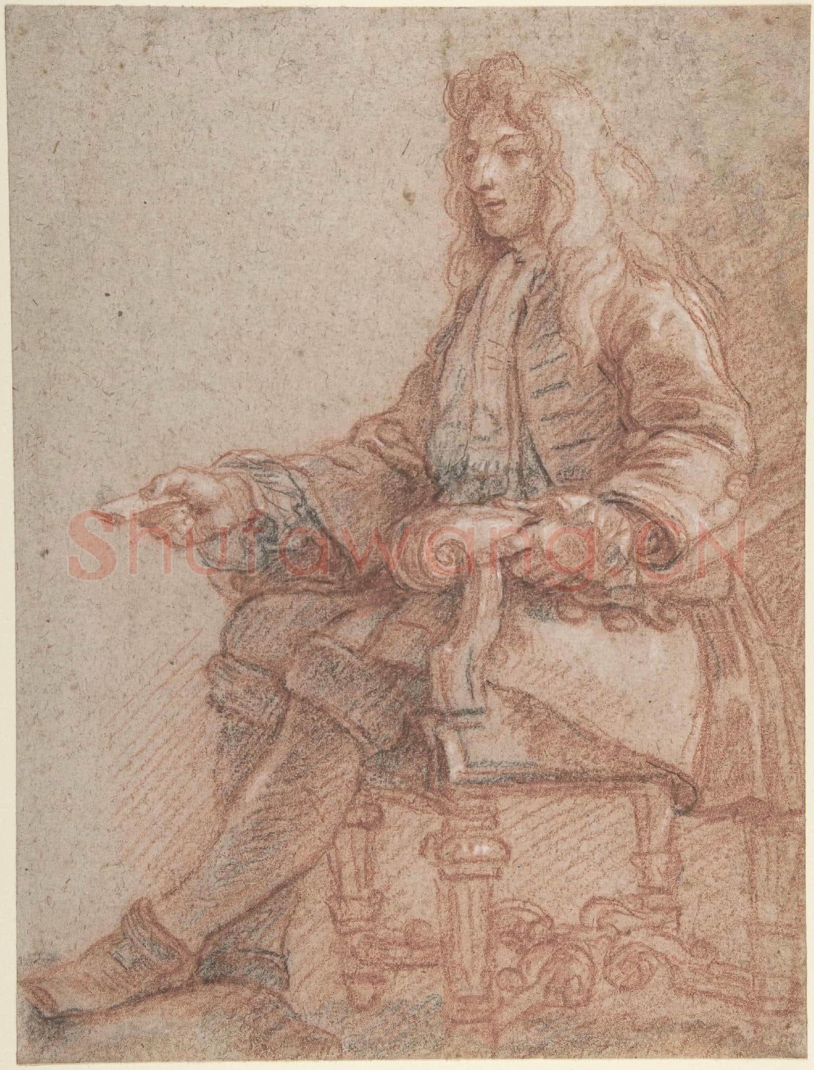 Charles de La Fosse-Gentleman Seated in an Armchair.tif