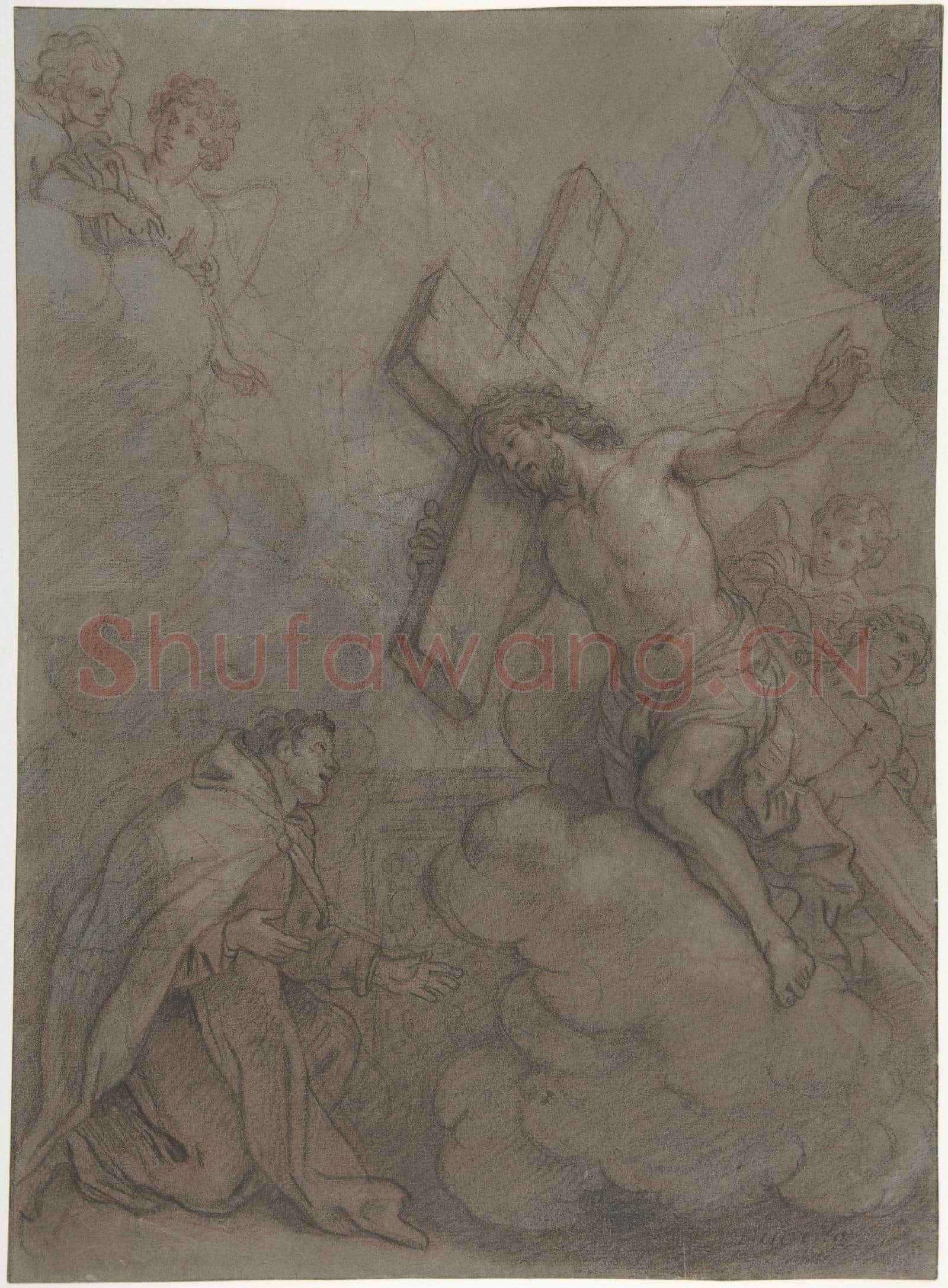 Charles de la Fosse-The Vision of St. John of the Cross.tif