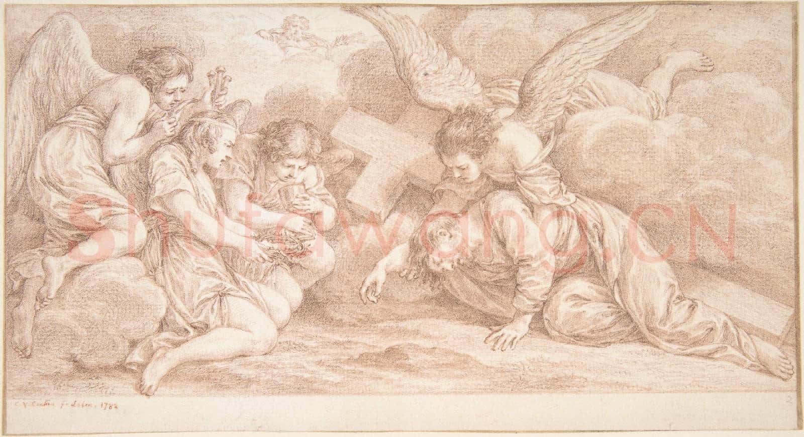 Charles Nicolas Cochin II-Christ Falling under the Cross.tif
