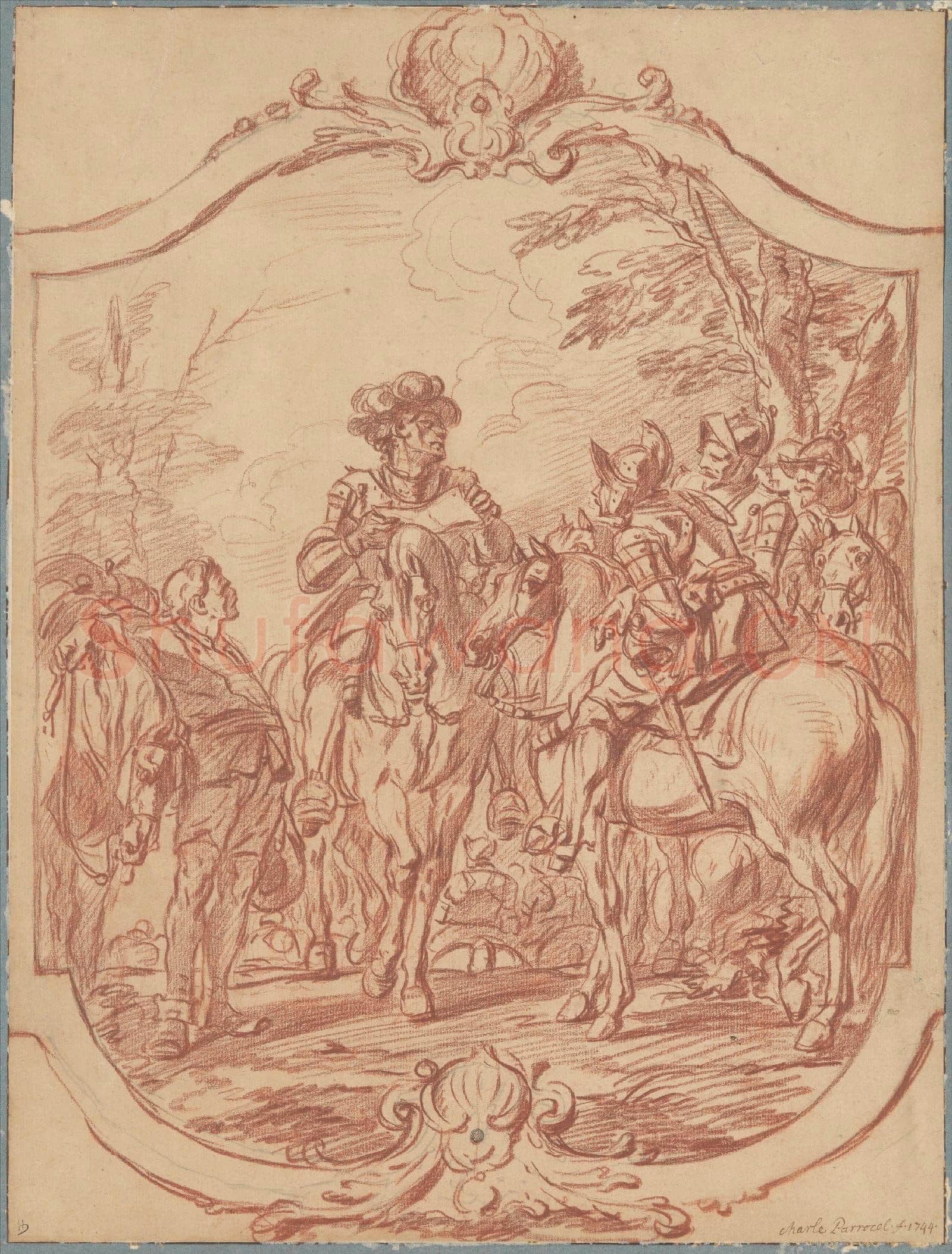 Charles Parrocel-Scene of Military Life A General Giving Orders.tif