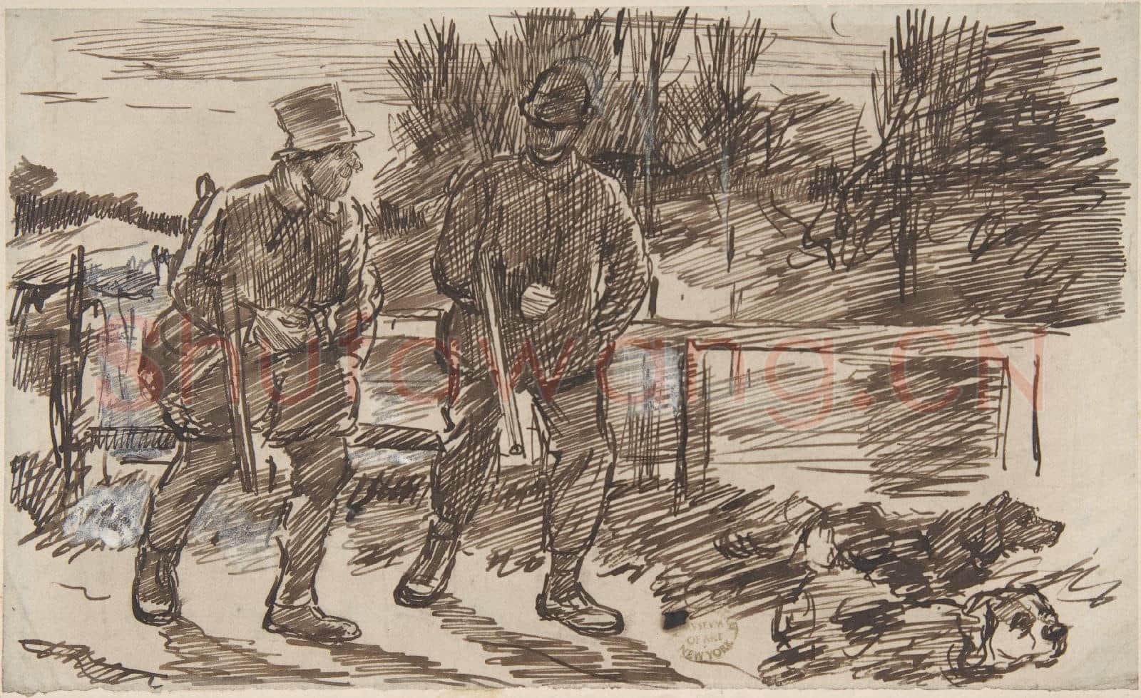 Charles Samuel Keene-Anticipation(Drawing for Punch).tif
