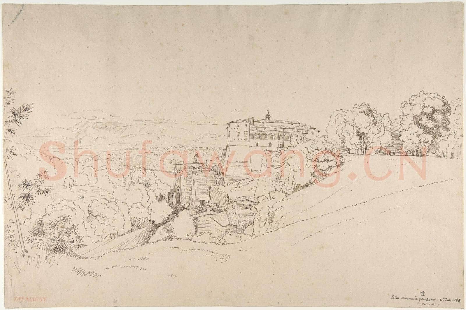 Claude-Félix-Théodore-Castello Colonna at Genazzano, Italy.tif
