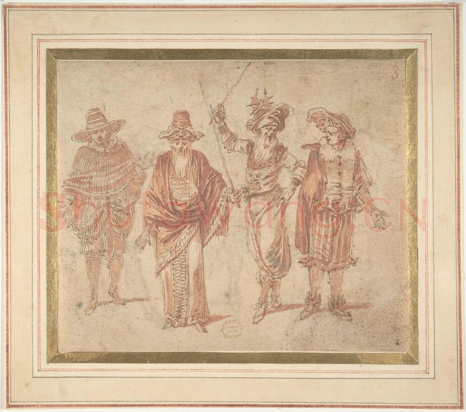 Claude Gillot-Figures in Theatrical Costumes(2).tif