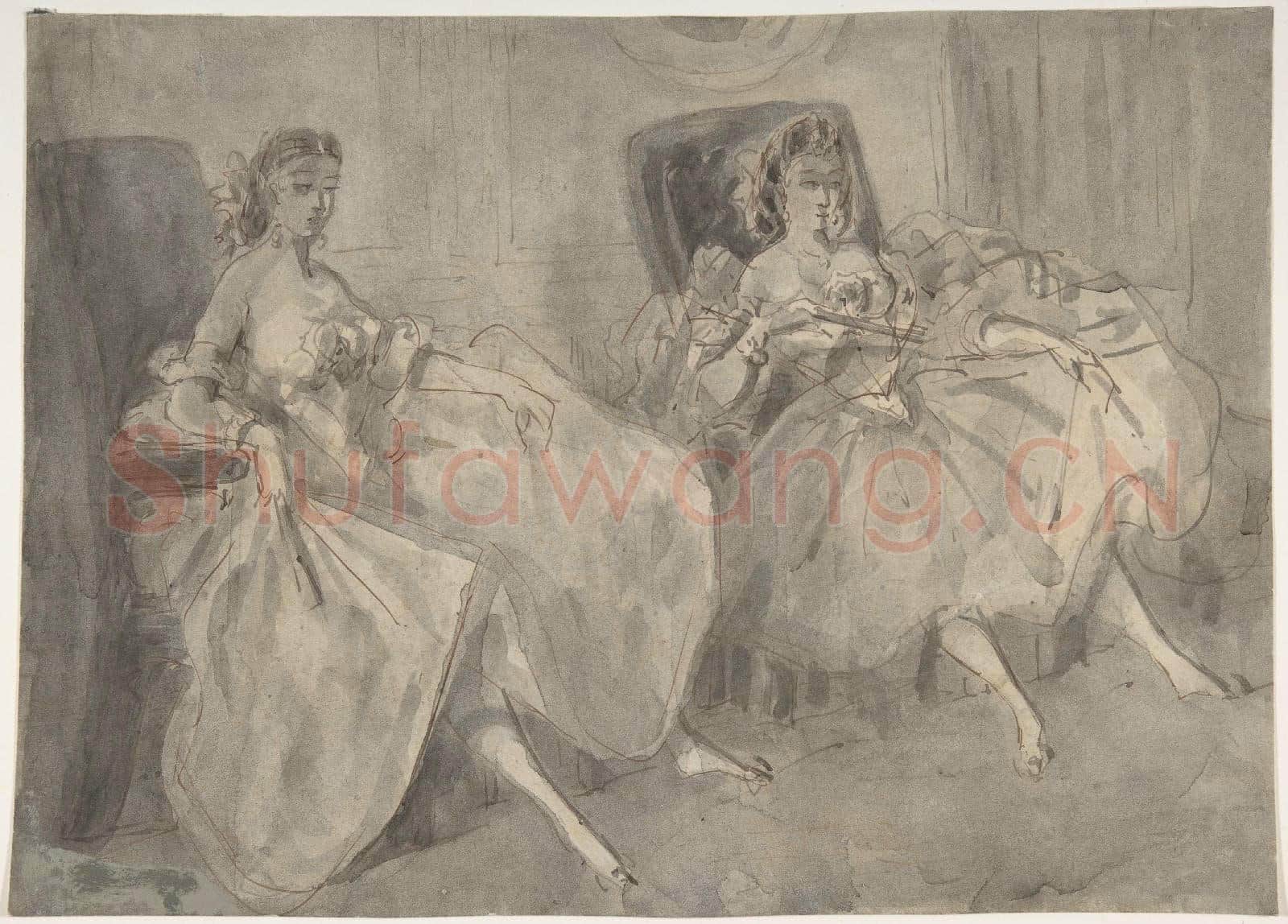 Constantin Guys-Two Seated Women.tif