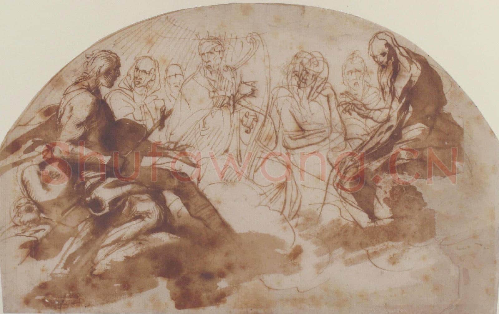 Daniele Crespi-Saint John the Baptist, Saint Benedict, King David.tif