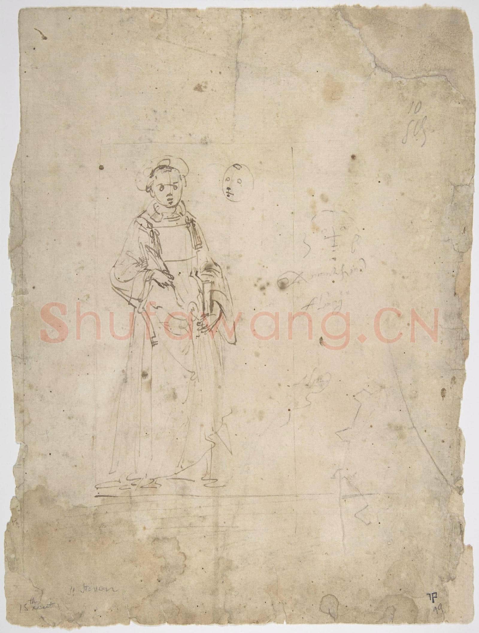 Domenico Ghirlandaio-Standing Figure of Saint Stephen and the Head.tif