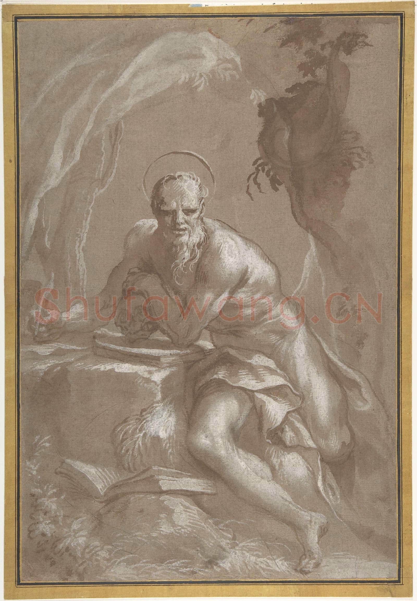 Domenico Piola-Saint Jerome in the Wilderness.tif