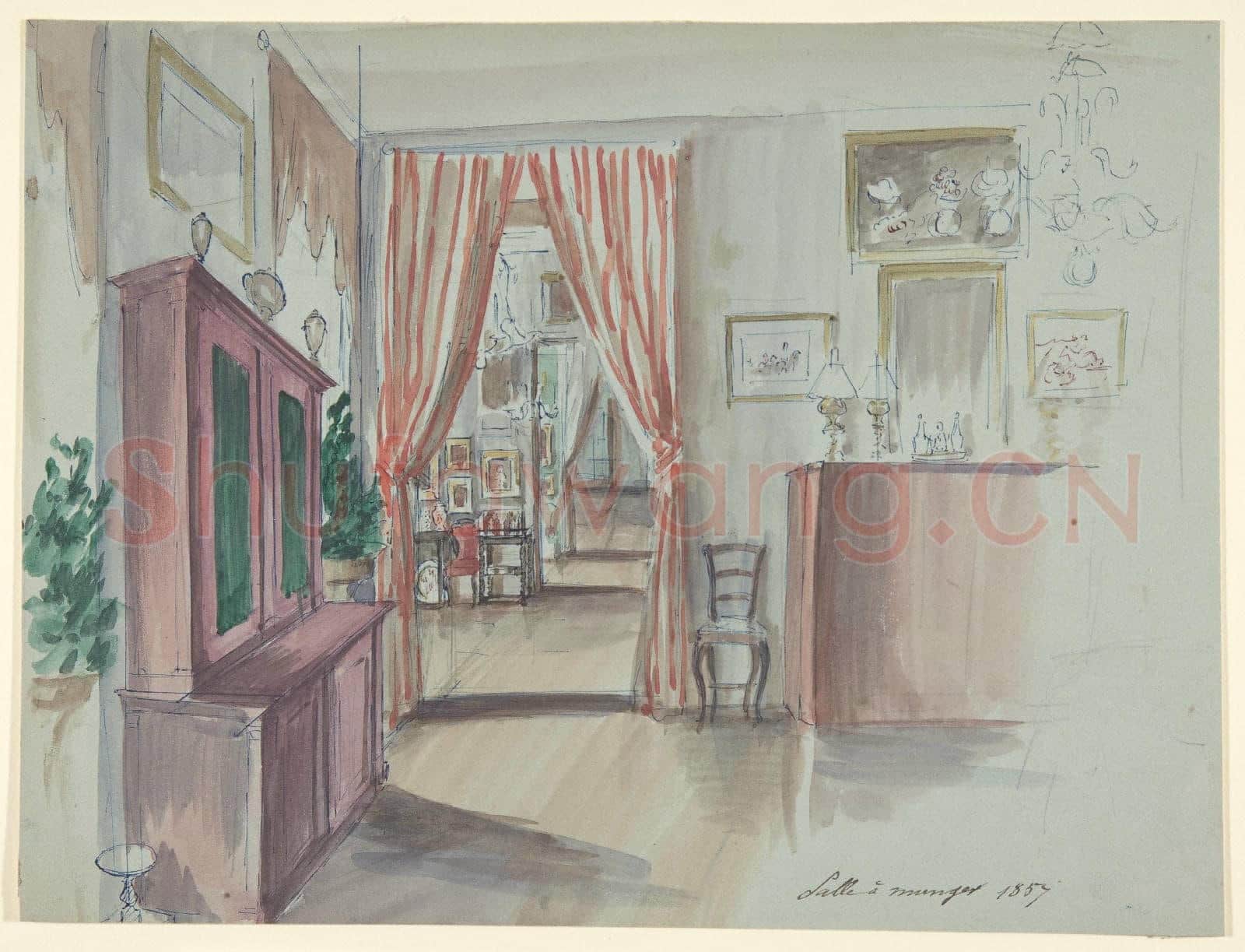DP80Anonymous-Drawing of an Interior Salle à manger3.tif