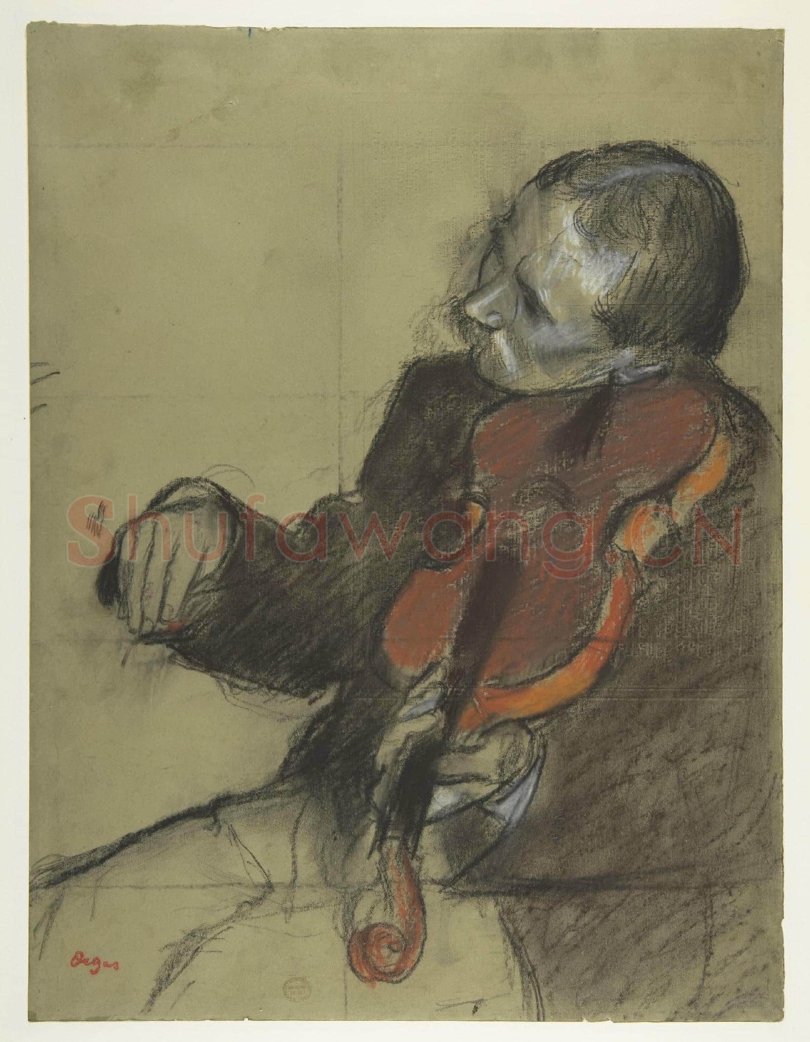 Edgar Degas-Violinist, Study for The Dance Lesson.tif