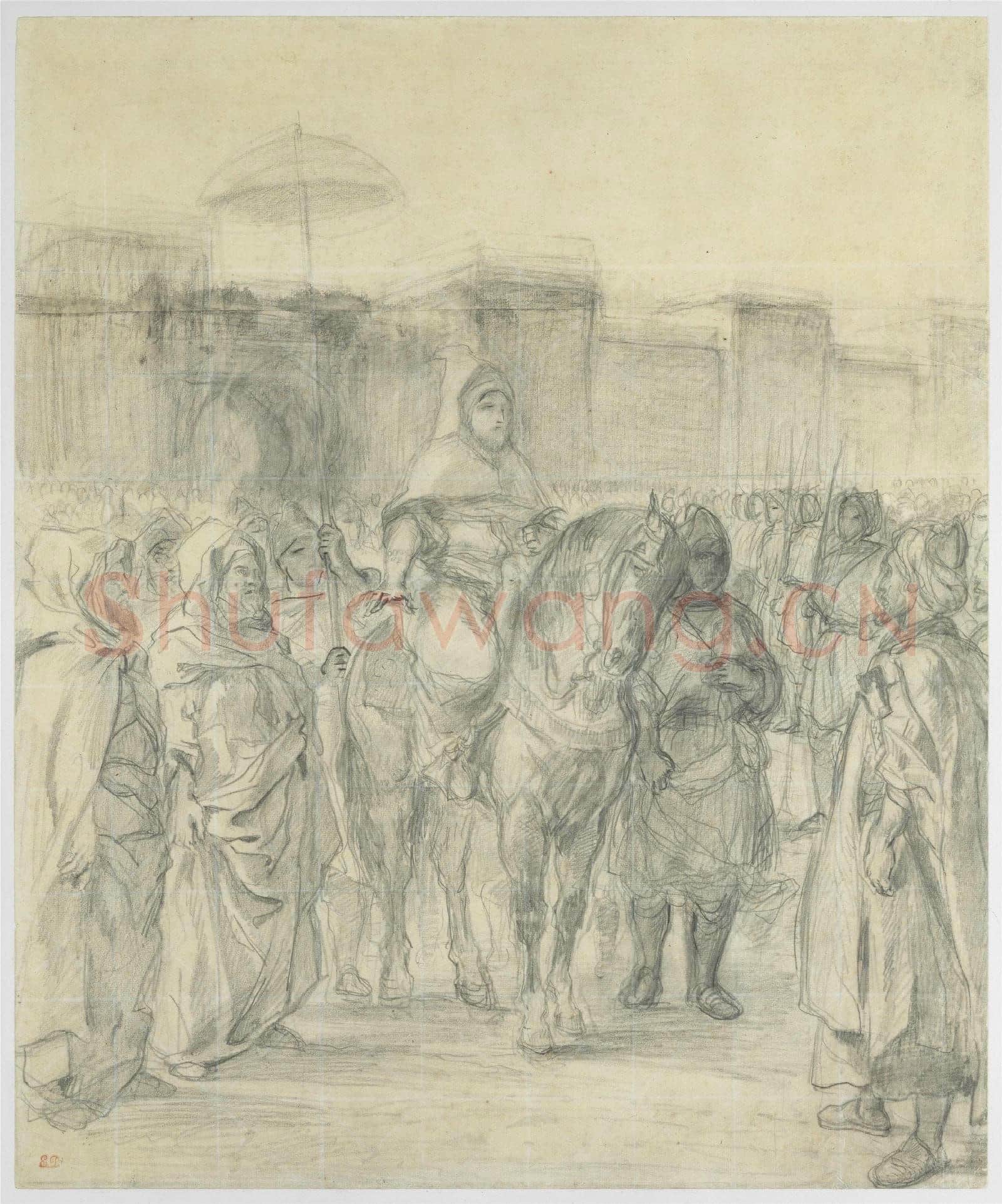 Eugène Delacroix-The Sultan of Morocco and His Entourage.tif