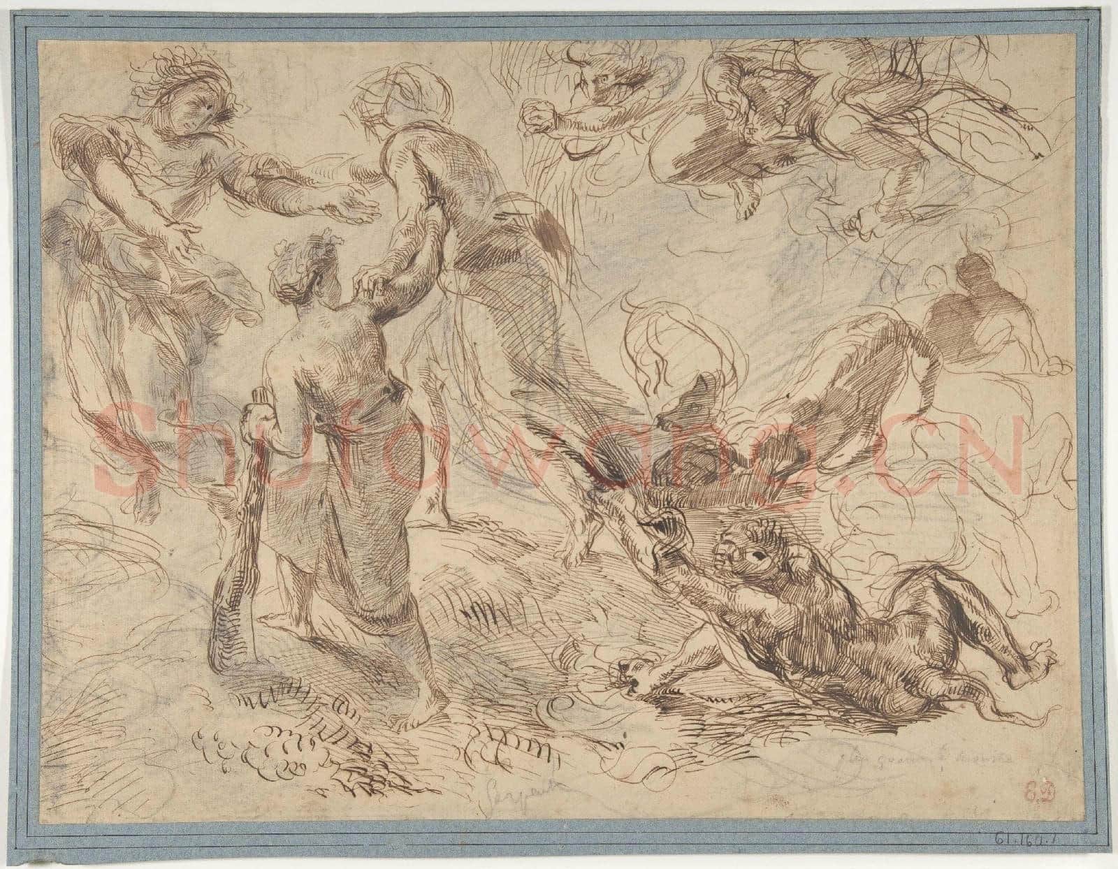 Eugène Delacroix-The Triumph of Genius over Envy.tif