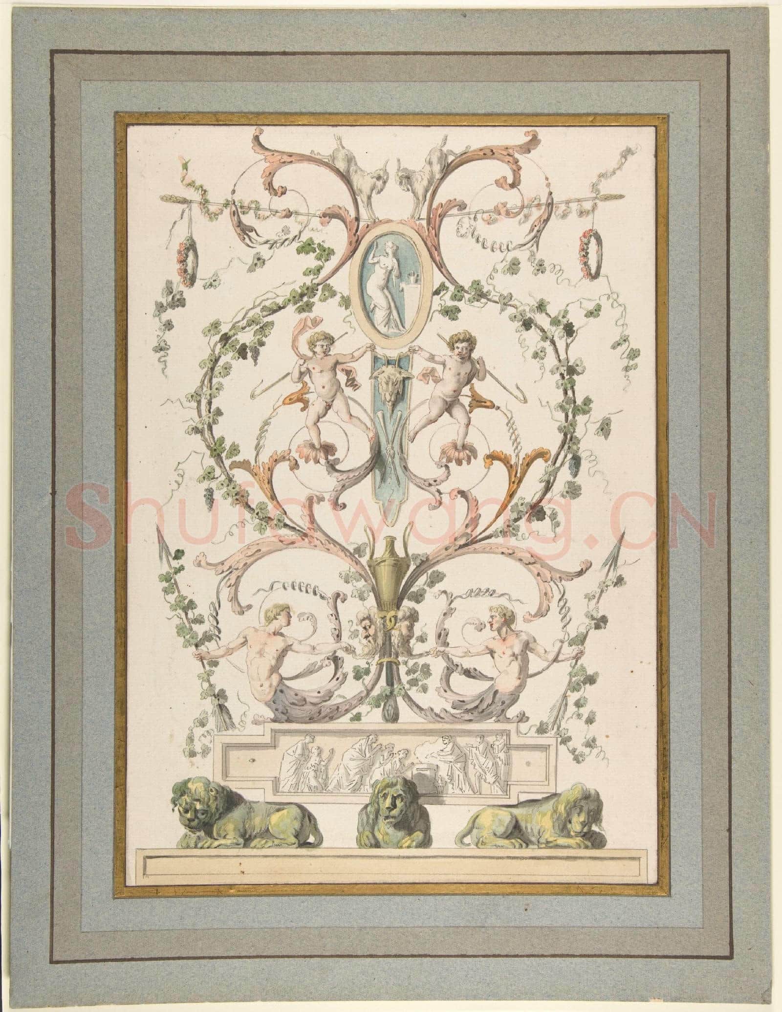 Étienne de Lavallée-Poussin-Design for an Arabesque.tif